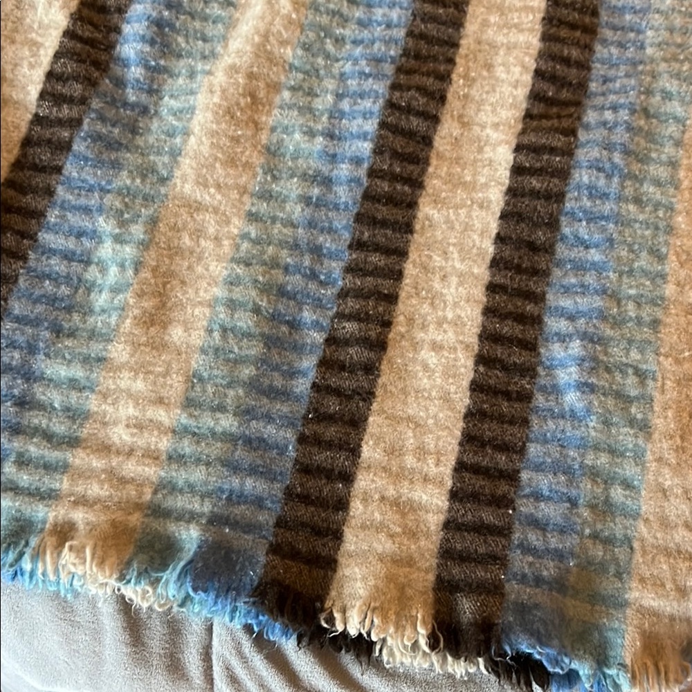 Striped 💯 Cashmere Blanket- West Elm